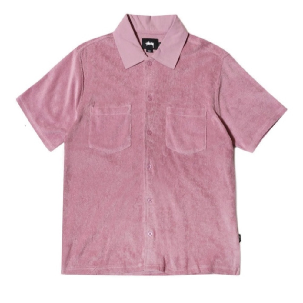 Stussy Pink Short Sleeve Button Down Shirt